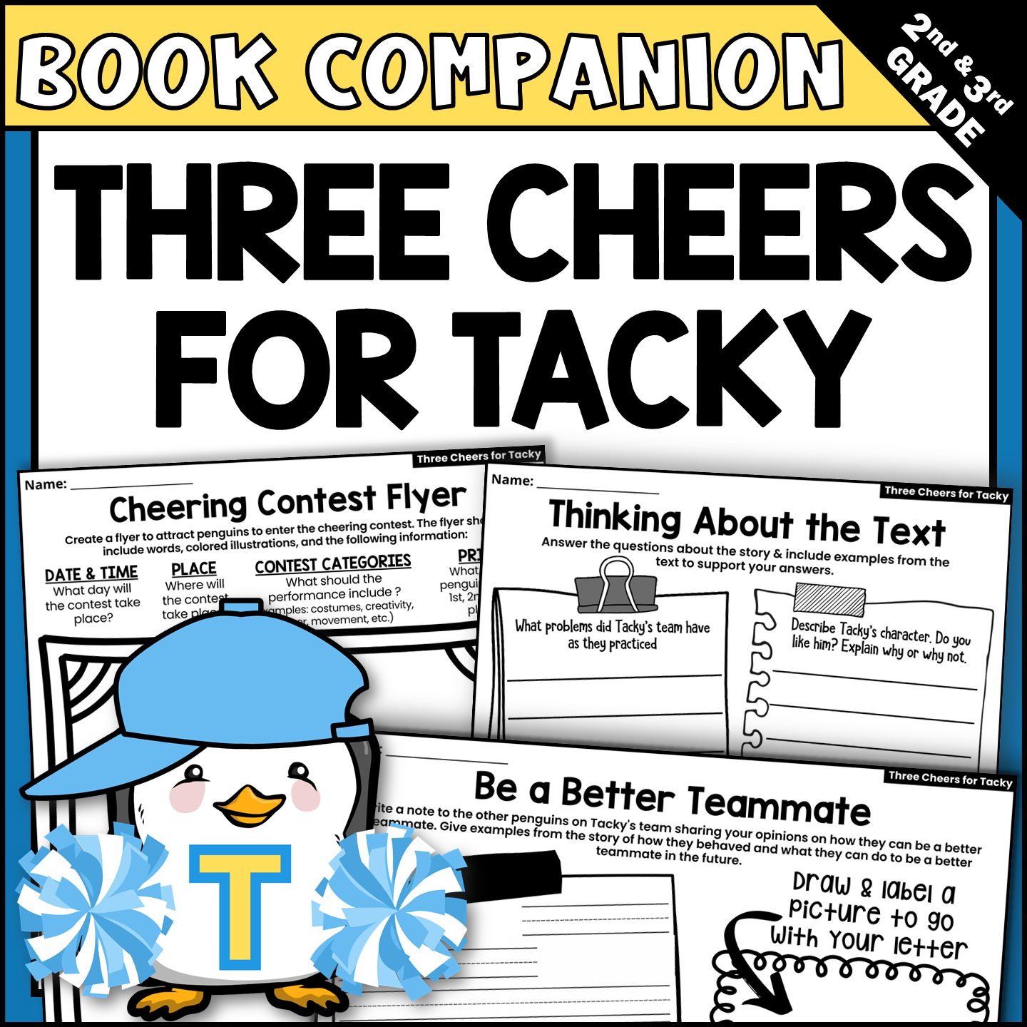 Three Cheers For Tacky Interactive Read-Aloud Book Companion Activities for IRA