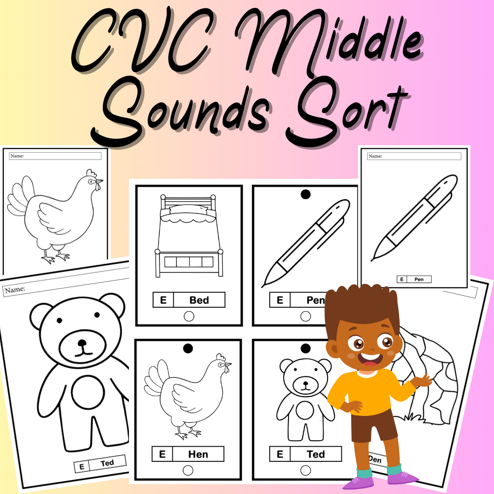 CVC Middle Sounds Sort and Link