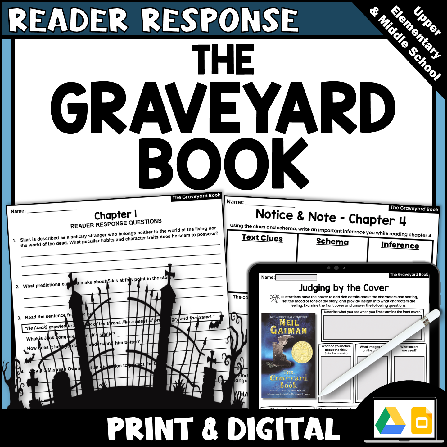 The Graveyard Book Novel Study Reader Response Chapter Questions