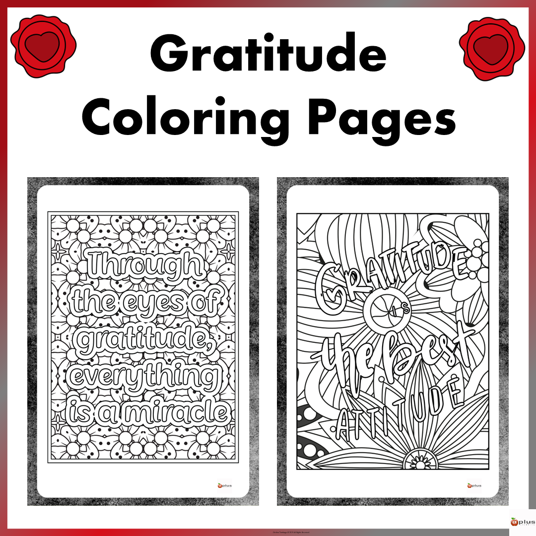 Gratitude Coloring Pages