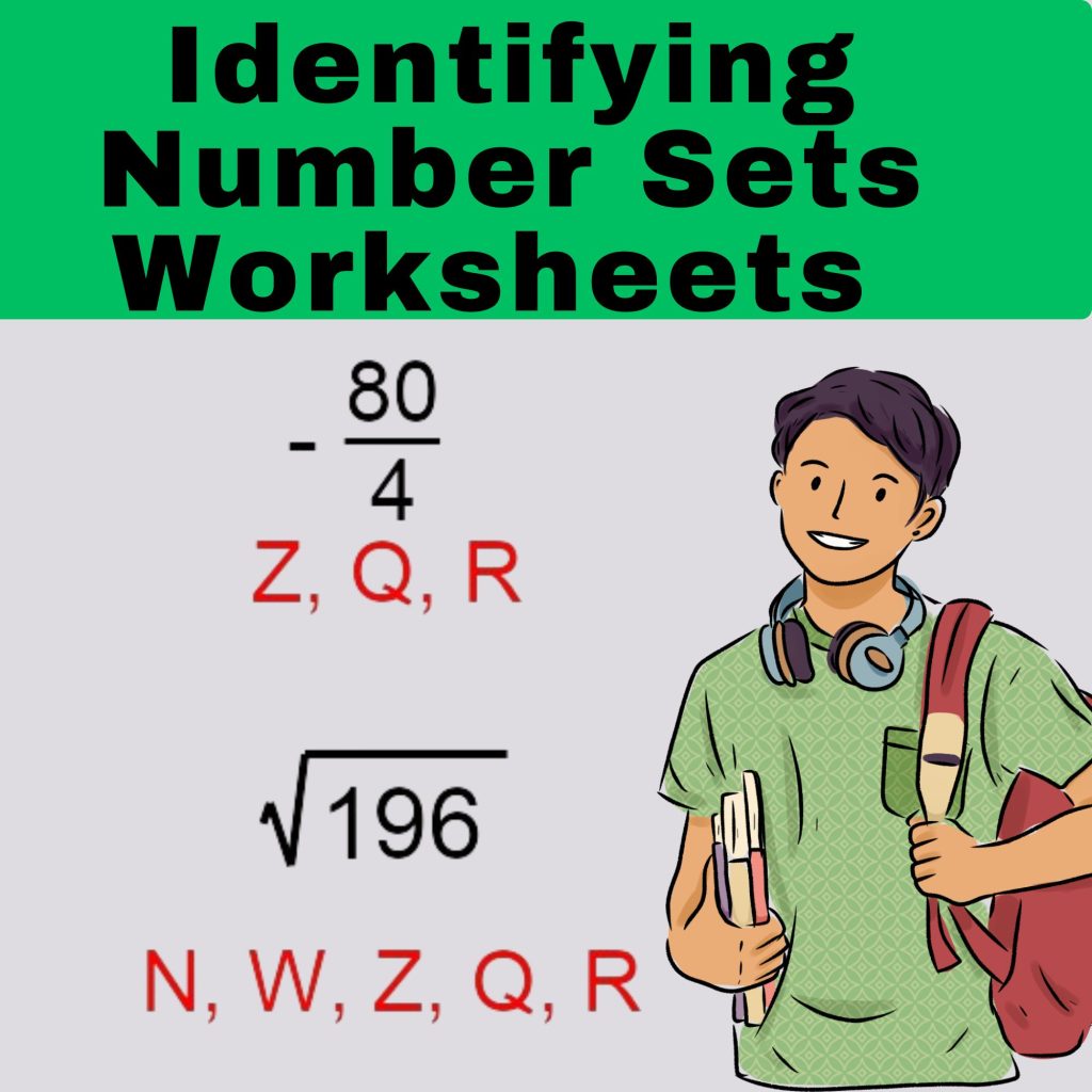 Identifying Number Sets Worksheets - Algebra 1 - Basics Worksheets ...