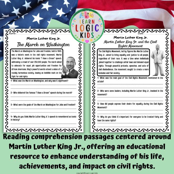 Martin Luther King Jr. Reading Comprehension Passages - Made By Teachers