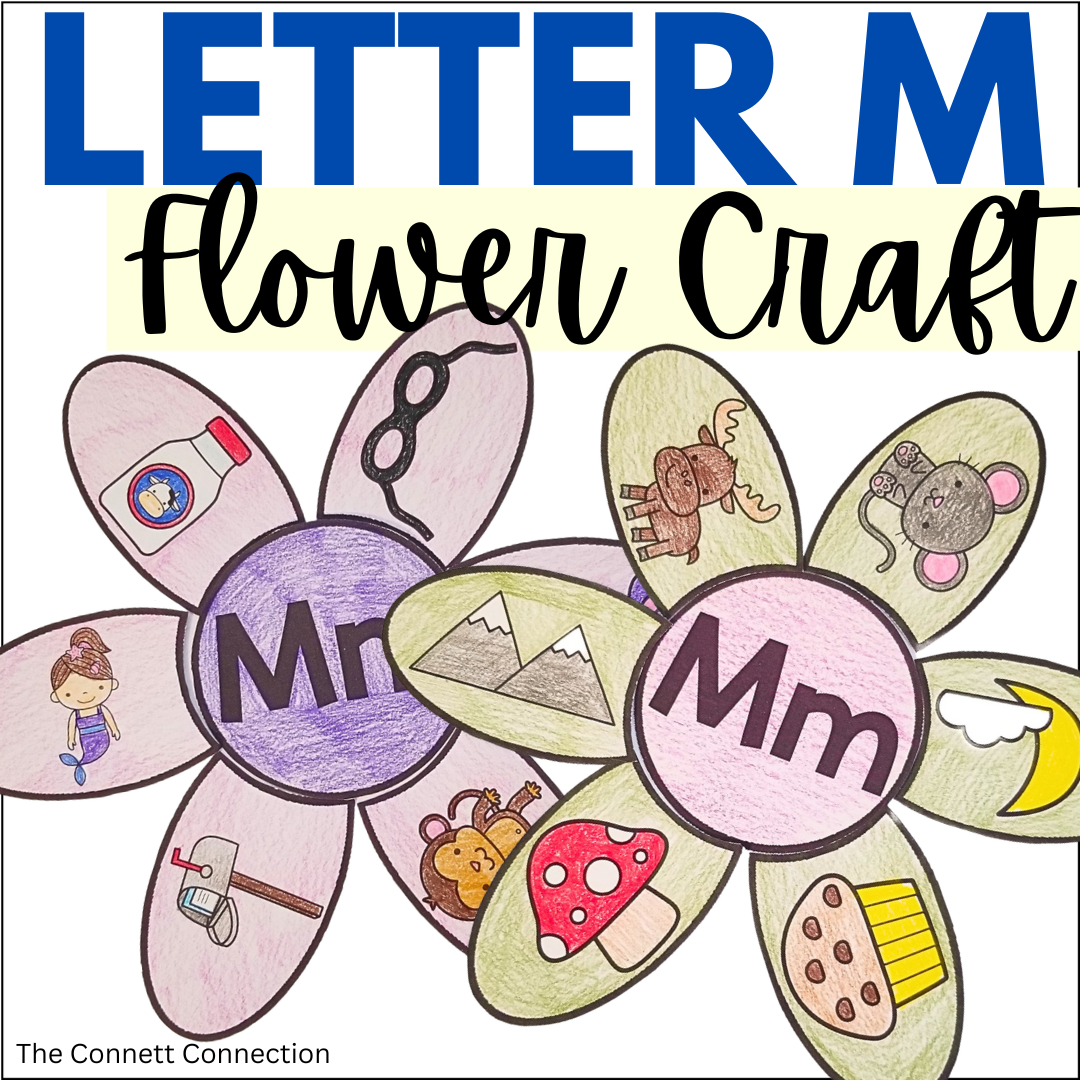 Letter M Flower Craft - A Letter Recognition Craft