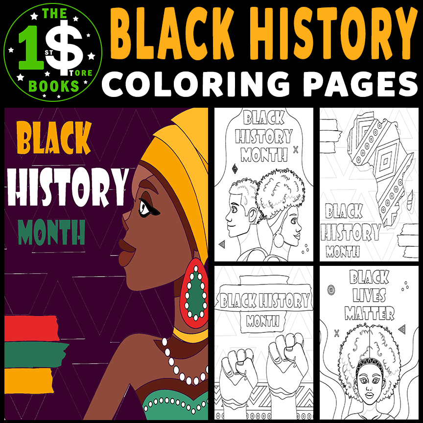 Black History Month Coloring Pages | 01 February Holiday Coloring Sheets