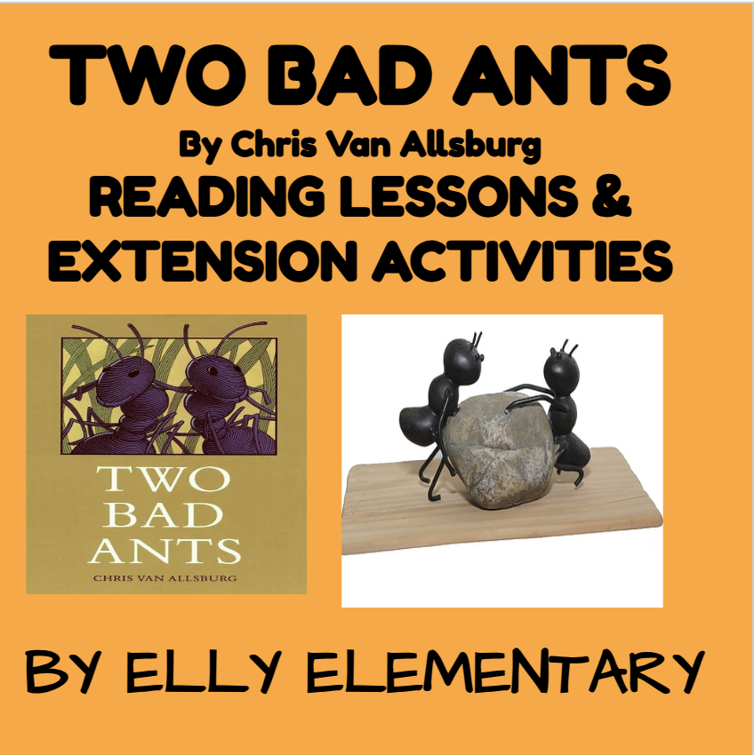 TWO BAD ANTS (JOURNEYS 3RD GRADE), READING LESSONS WITH EXTENSION ACTIVITIES
