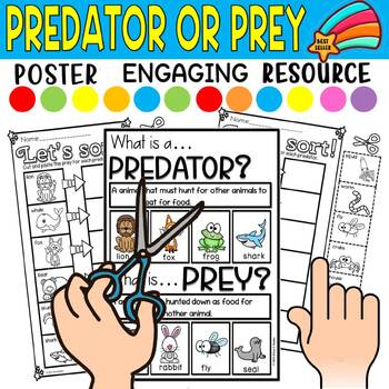 predator or prey assessment and cut and paste worksheets