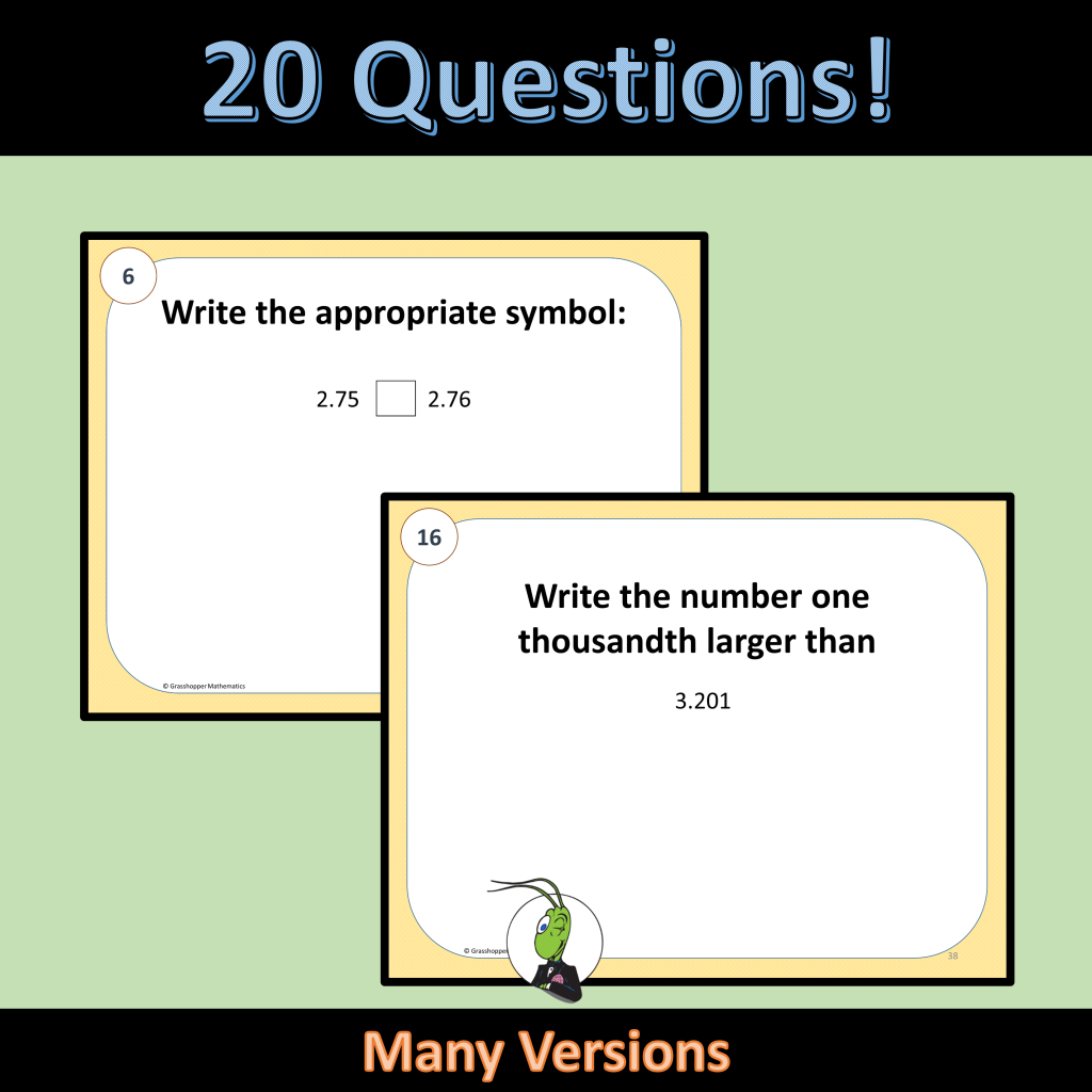 Comparing Decimals Pre Algebra Task Cards Google Form | Made By Teachers