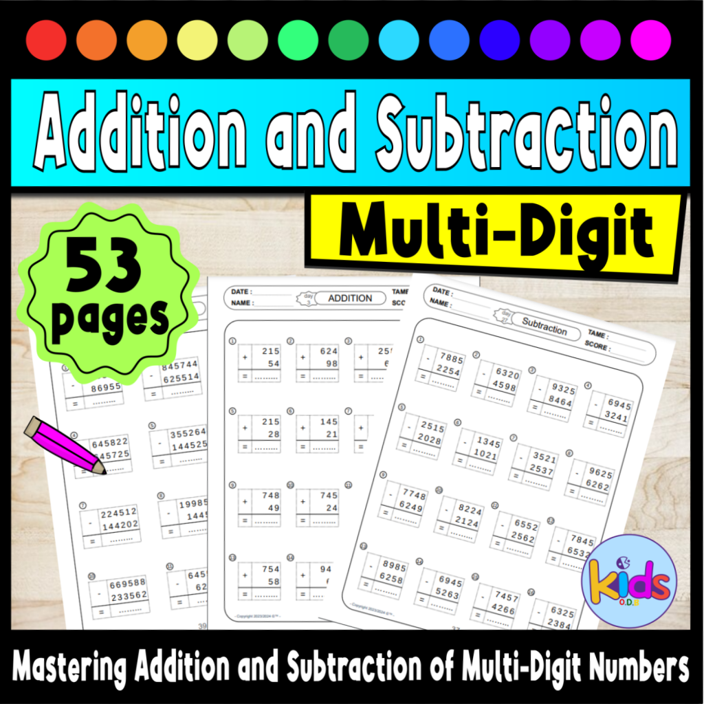 Mastering Addition and Subtraction of Multi-Digit Numbers - Made By ...