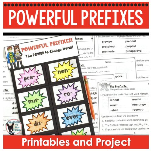 Prefix Worksheets and Project | Made By Teachers