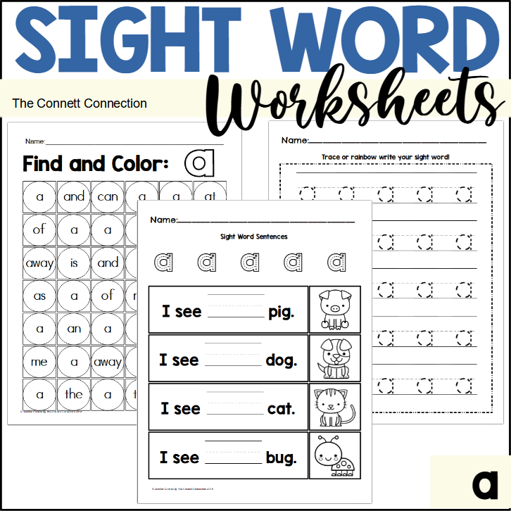 Sight Word Worksheets: a