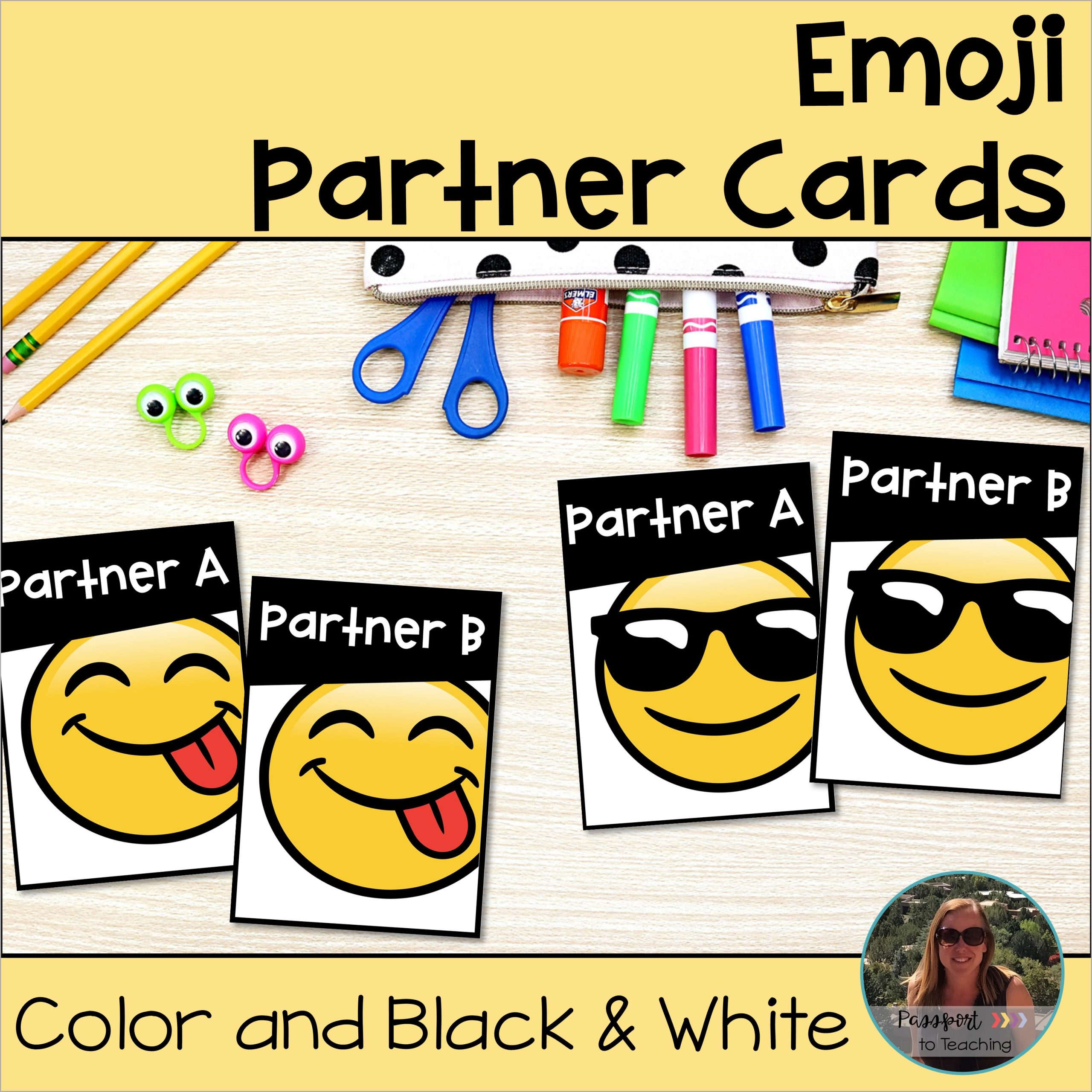Emoji Partner Pairing Cards