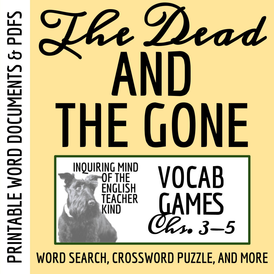 The Dead and the Gone by Susan Beth Pfeffer Vocabulary Games (Chapters 3-5)