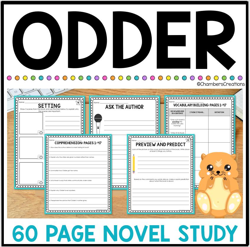 Odder Novel Study Katherine Applegate