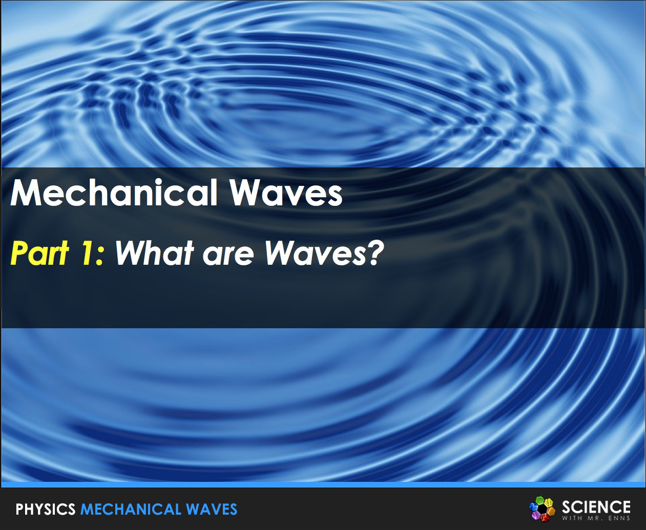 Mechanical Waves Presentation PPT with Student Summary Notes