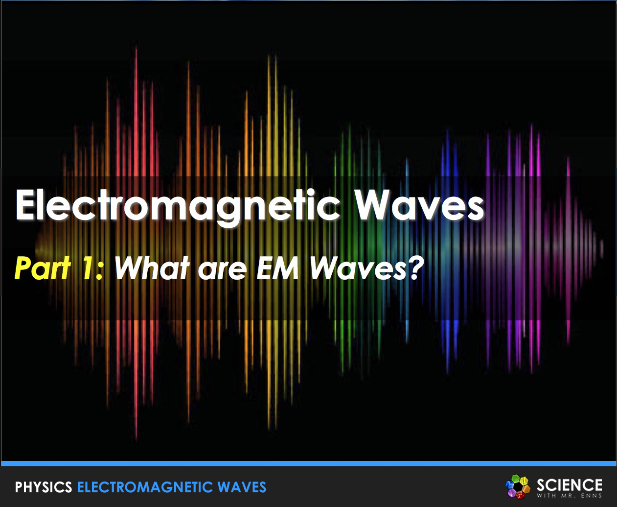 Electromagnetic Waves & EM Spectrum Presentation PPT with Student Summary Notes