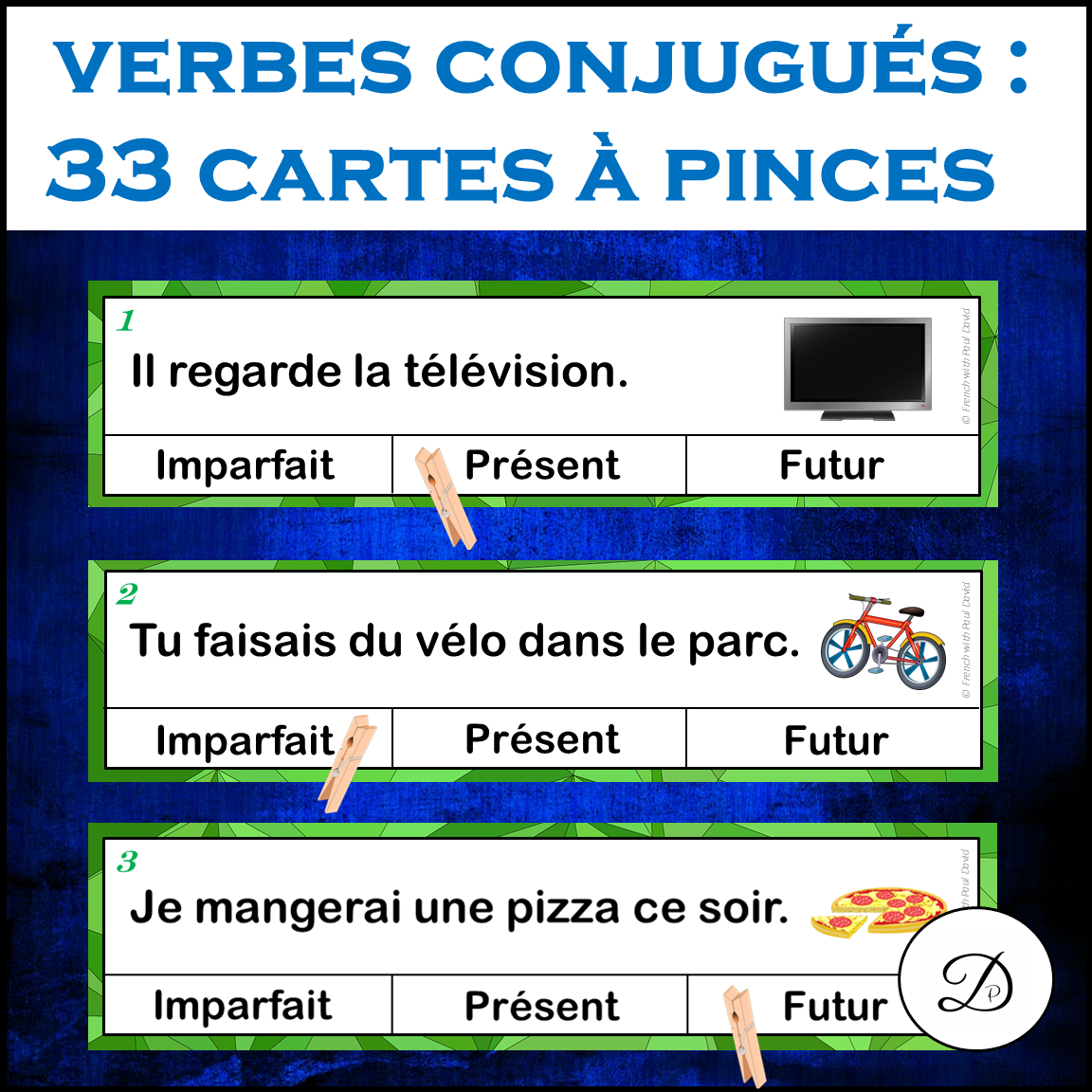 Les verbes conjugués : imparfait / présent / futur