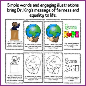 Martin Luther King Jr Emergent Reader | MLK Jr Mini Book - Made By Teachers
