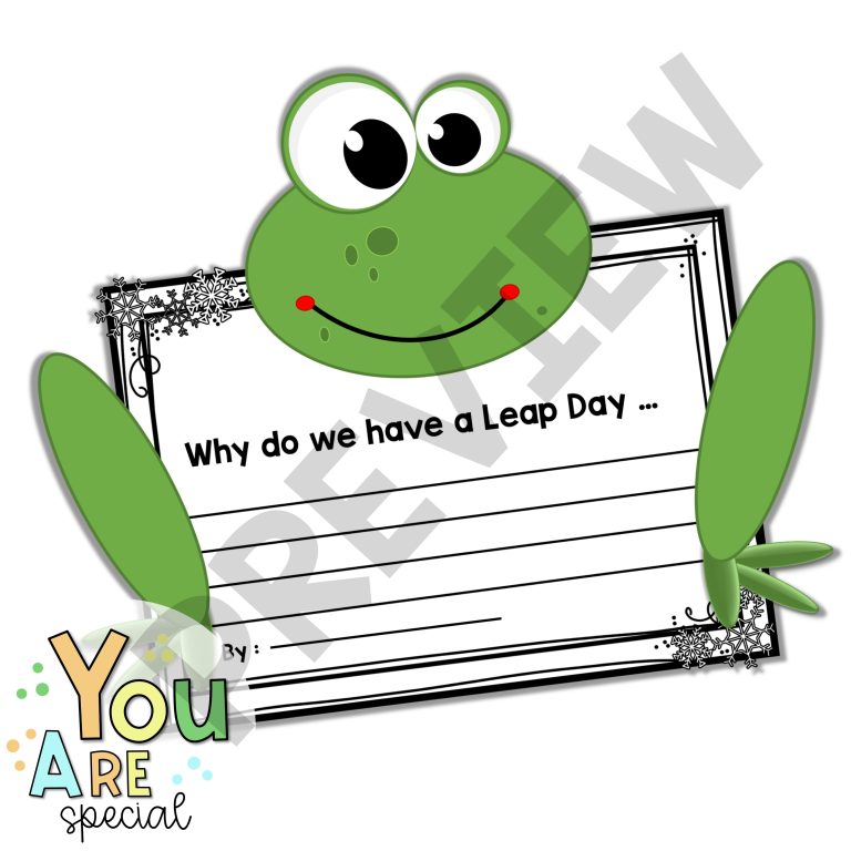 Leap Year 2024 Leap Day 2024 Writing Prompts Frog Craft Activities ...