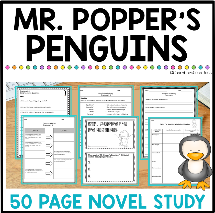 Mr. Popper's Penguins Novel Study Atwater