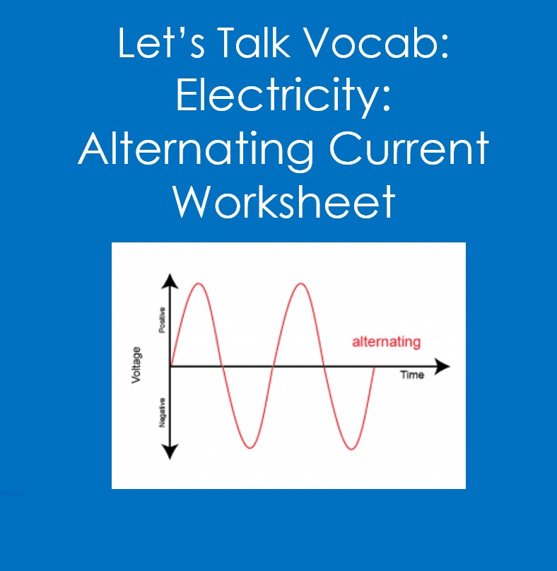 Electricity: Alternating Current Vocabulary Worksheet (Electrician)