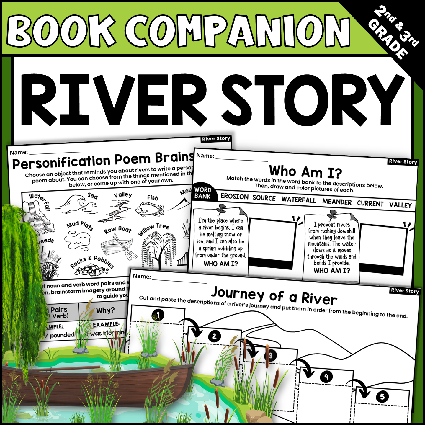 River Story Interactive Read-Aloud Book Companion Activities
