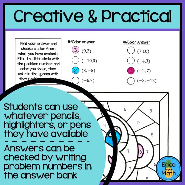 Solving Systems of Equations Color by Number Activity (Valentine's Day ...