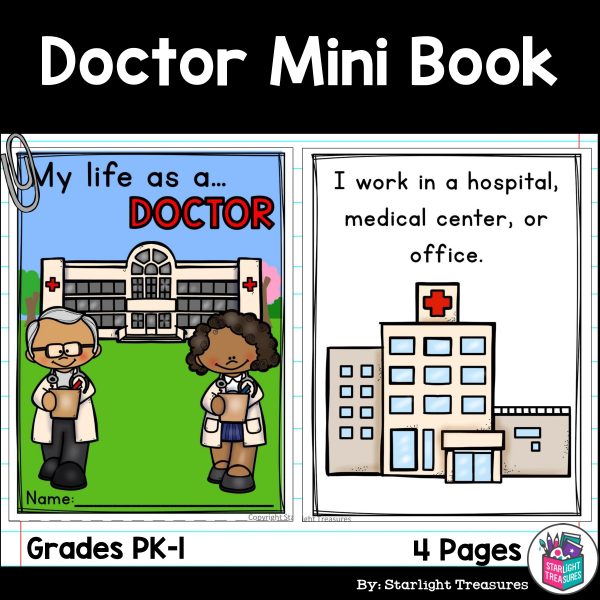 Doctor Mini Book for Early Readers - Careers and Community Helpers ...