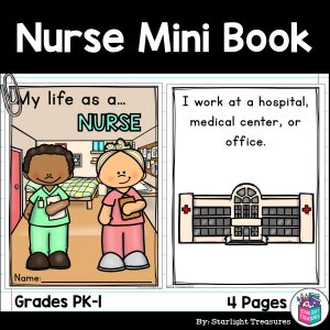 Nurse Mini Book for Early Readers - Careers and Community Helpers ...