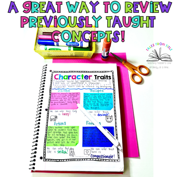 Character Traits Interactive Notebook Pages | Made By Teachers