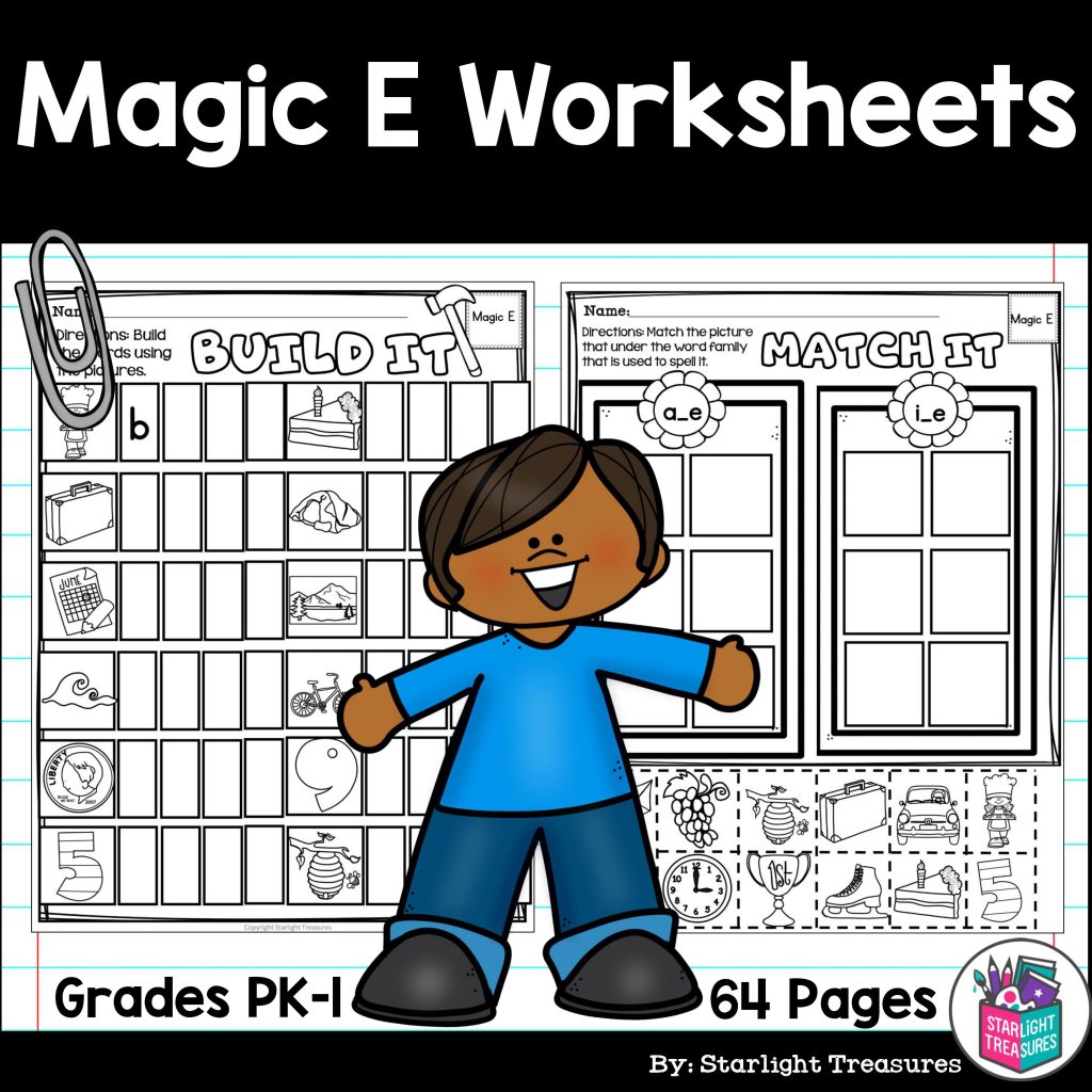 Magic E Worksheets and Activities for Early Readers - Phonics - Made By ...
