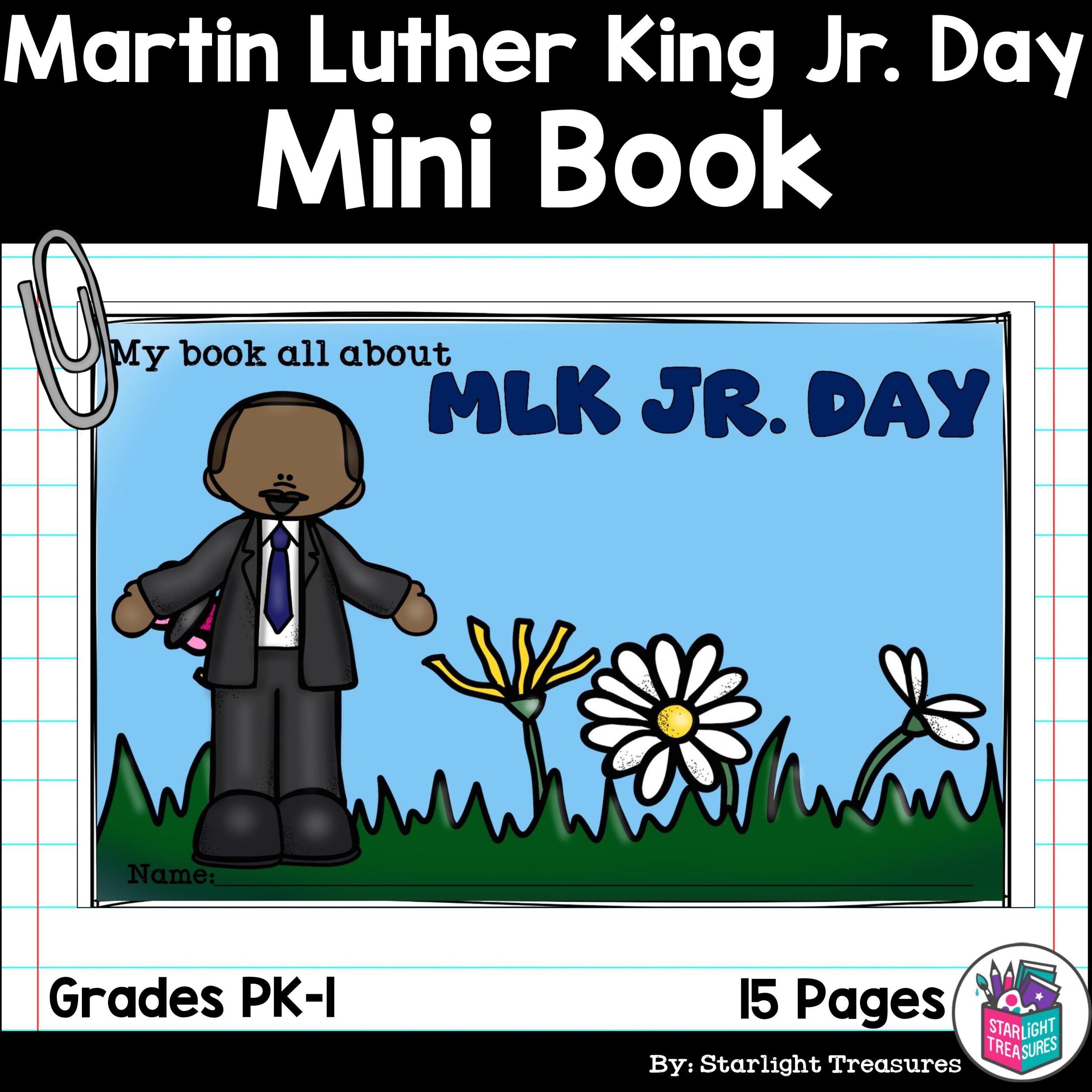 Martin Luther King Jr. Day Mini Book for Early Readers: Black History Month MLK
