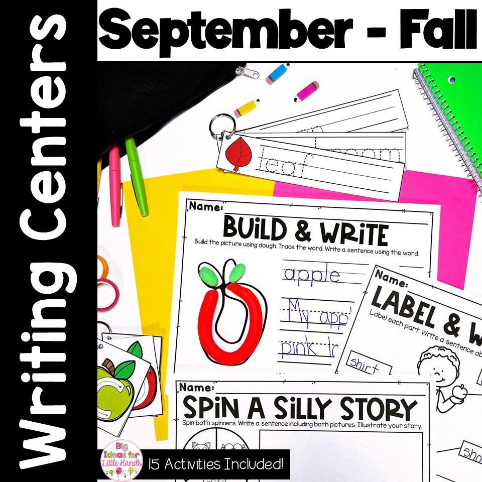 September Fall Writing Center | Kindergarten and First Grade