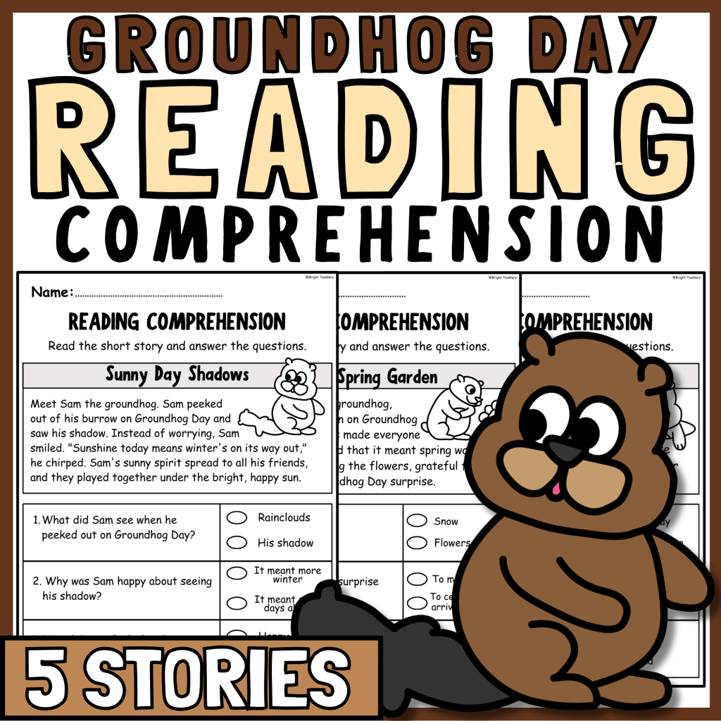 Groundhog Day Reading Comprehension Passages & Questions - Read Aloud ...
