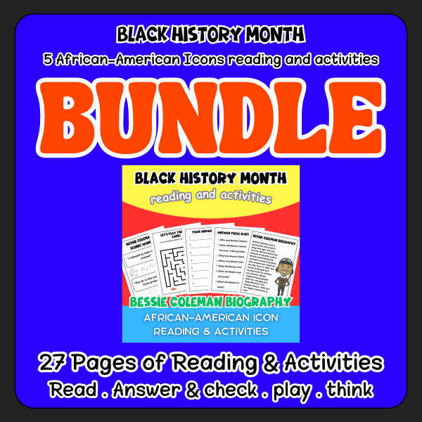 27 Pages Of Black History Month Reading and activities, African ...