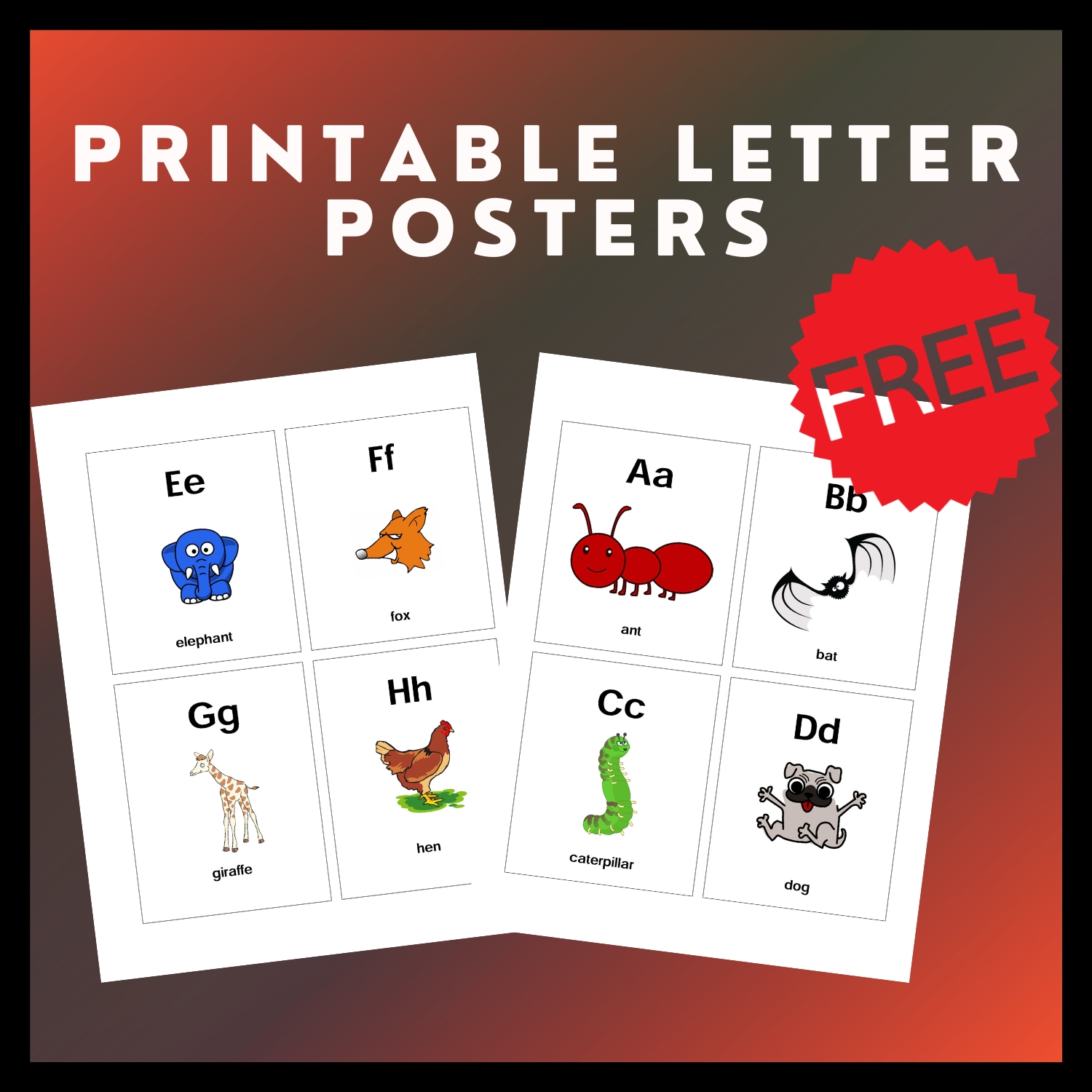 Letter Safari: Engaging Alphabet Posters in PDF Format