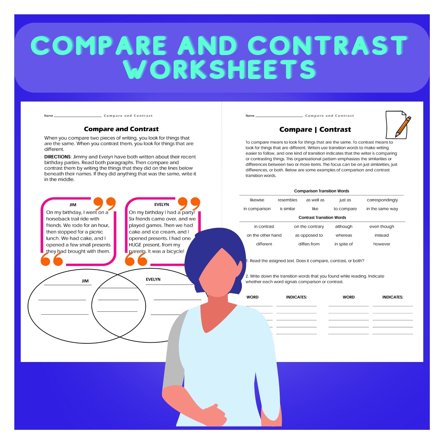 Compare and Connect: Interactive Worksheets for Critical Thinking (PDF)