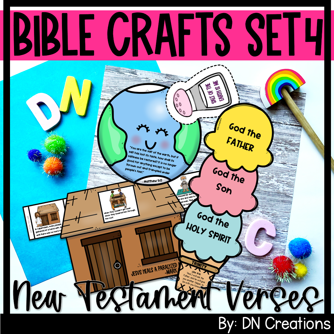Bible Craft Set 4 | New Testament Bible Crafts | Sunday School Crafts