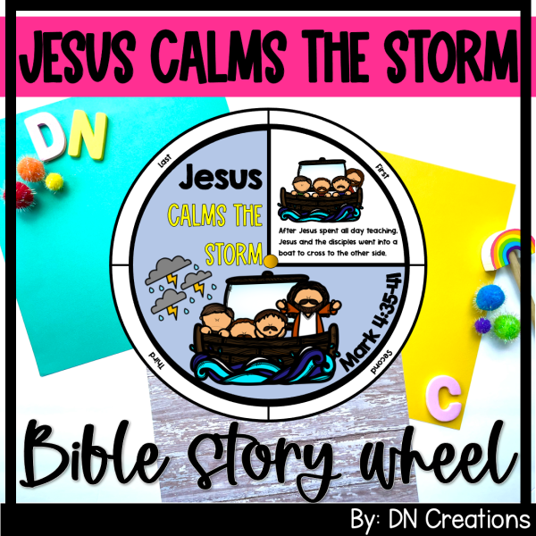Jesus Calms the Storm Story Wheel | Jesus Calms the Sea Bible Craft ...