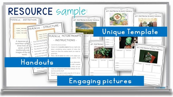 St Patrick's Day Haiku Poetry Lesson - Poem Writing Activity Templates ...