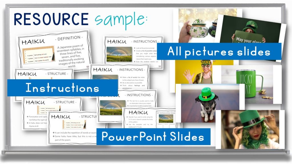 St Patrick's Day Haiku Poetry Lesson - Poem Writing Activity Templates ...