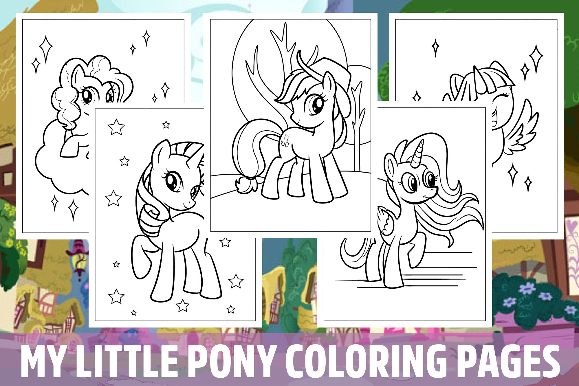My Little Pony Coloring Pages for Kids, Girls, Boys, Teens Activity School