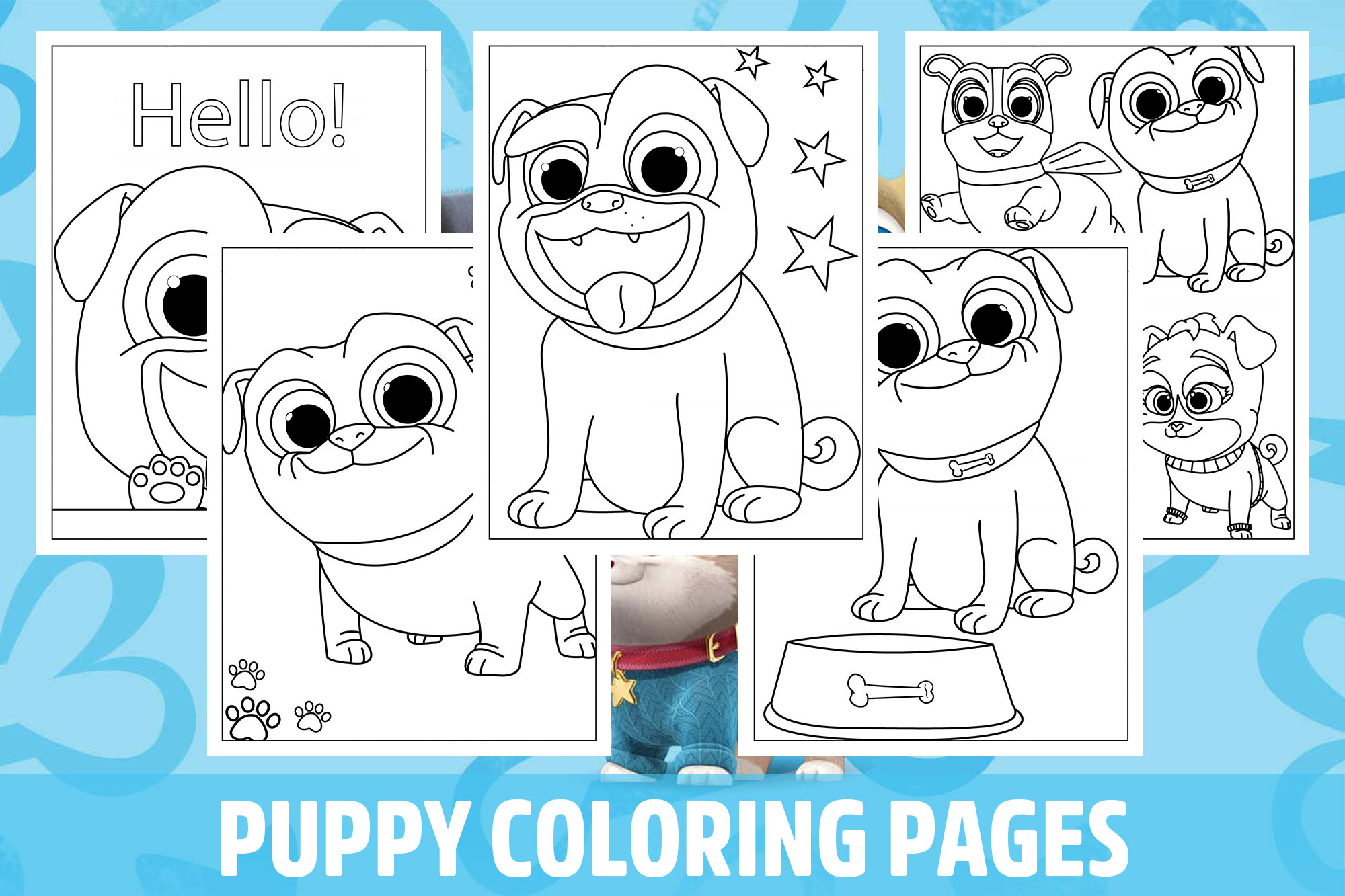 Puppy Dog Pals Coloring Pages for Kids, Girls, Boys, Teens Activity School