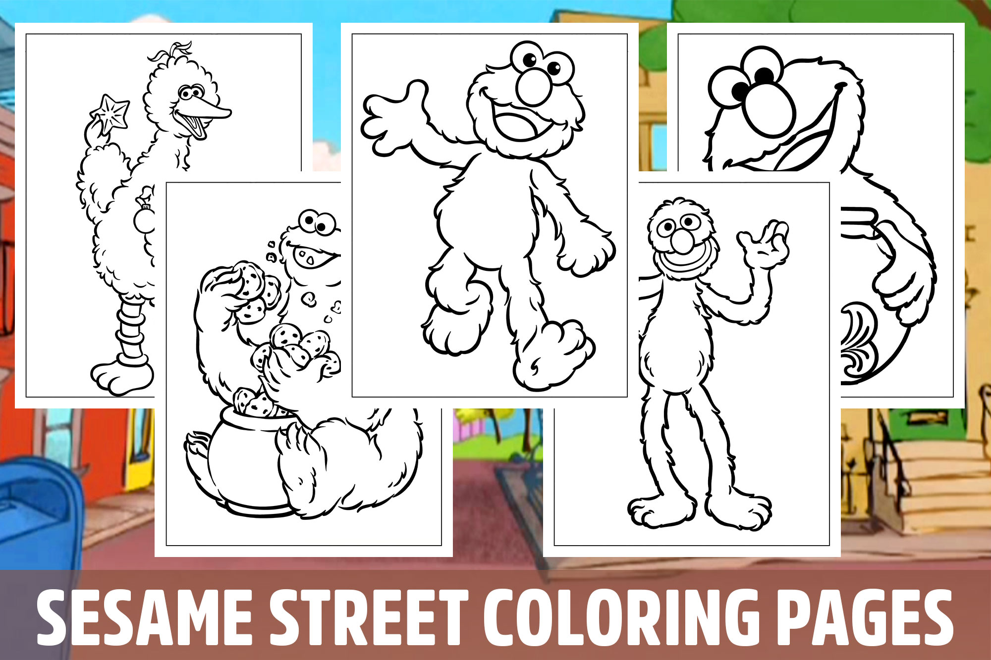Sesame Street Coloring Pages for Kids, Girls, Boys, Teens Activity School