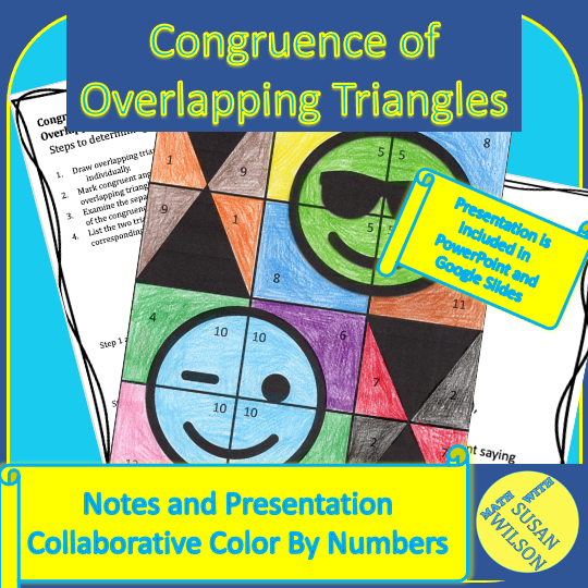 Congruence of Overlapping Triangles-Notes, Presentation, and Activity Bundle