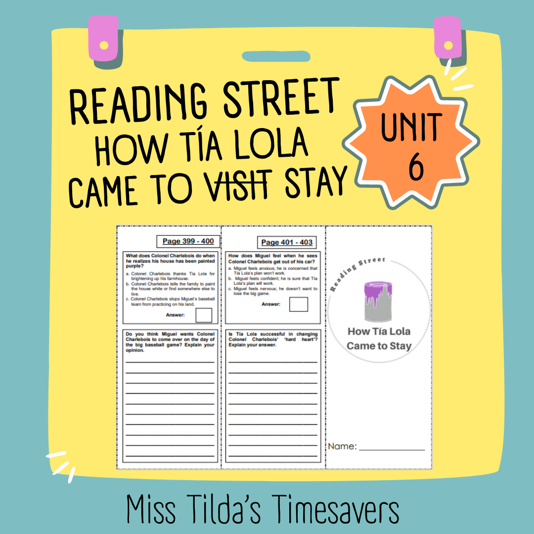 How Tía Lola Came to Stay - Reading St