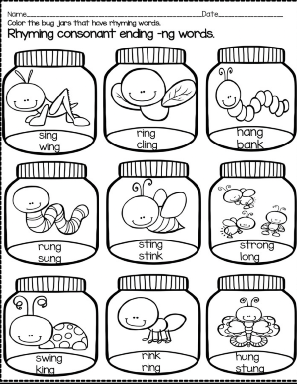 Consonant Ending -ng - Word Work! No Prep! - Made By Teachers