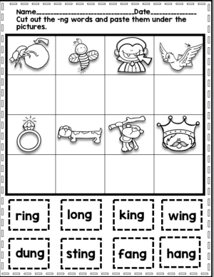 Consonant Ending -ng - Word Work! No Prep! - Made By Teachers