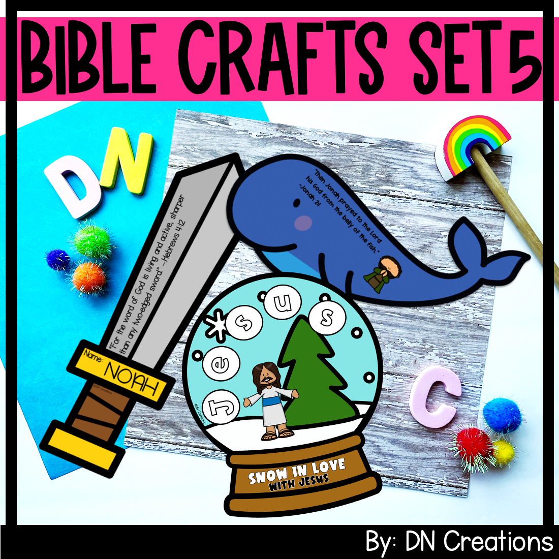 Bible Craft Set 5 | Fun Bible Crafts | Sunday School Crafts