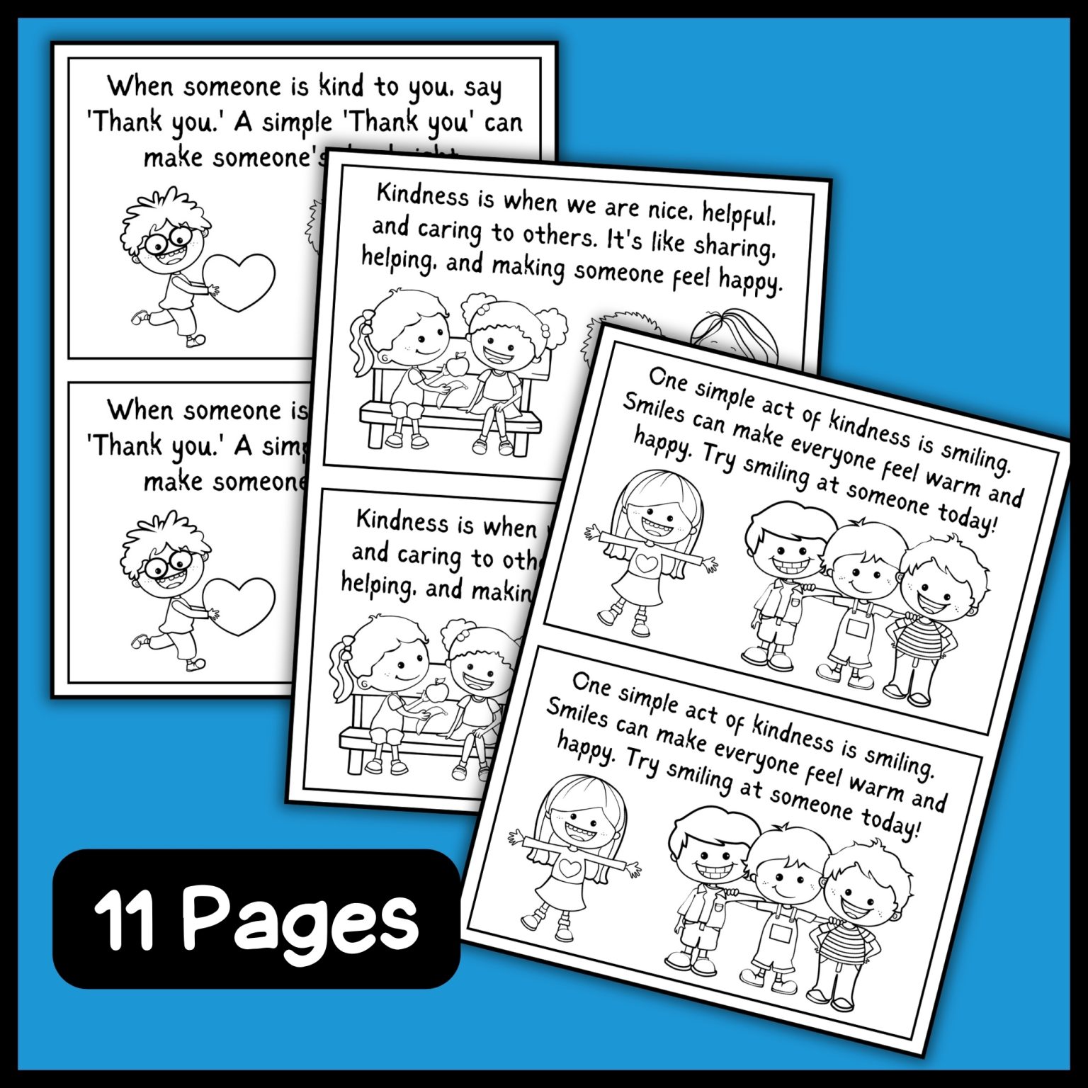 Random Acts of Kindness Mini-book for Emergent Readers | World Kindness ...