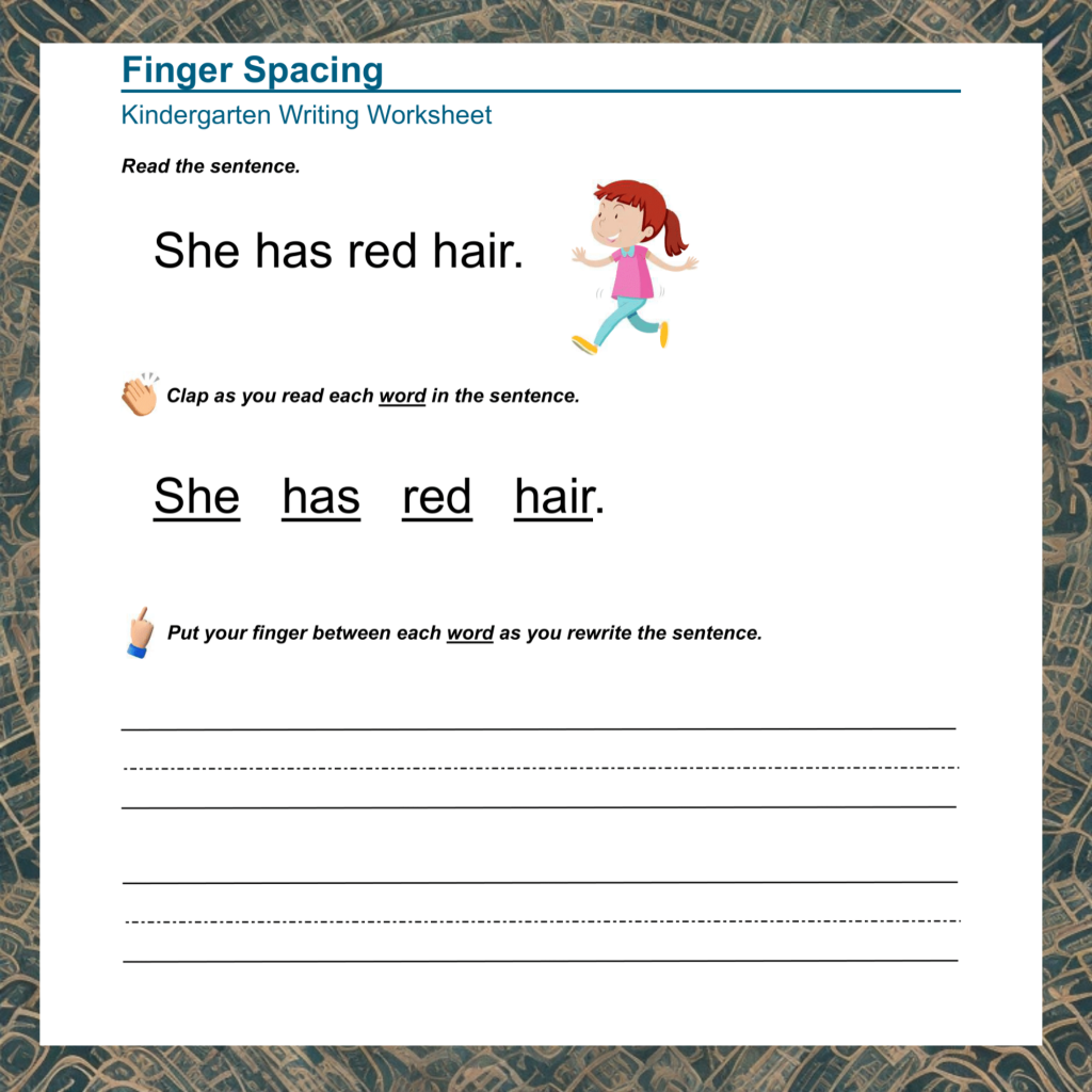 Exploring Simple Sentences Preschool and Kindergarten Worksheets - Made ...